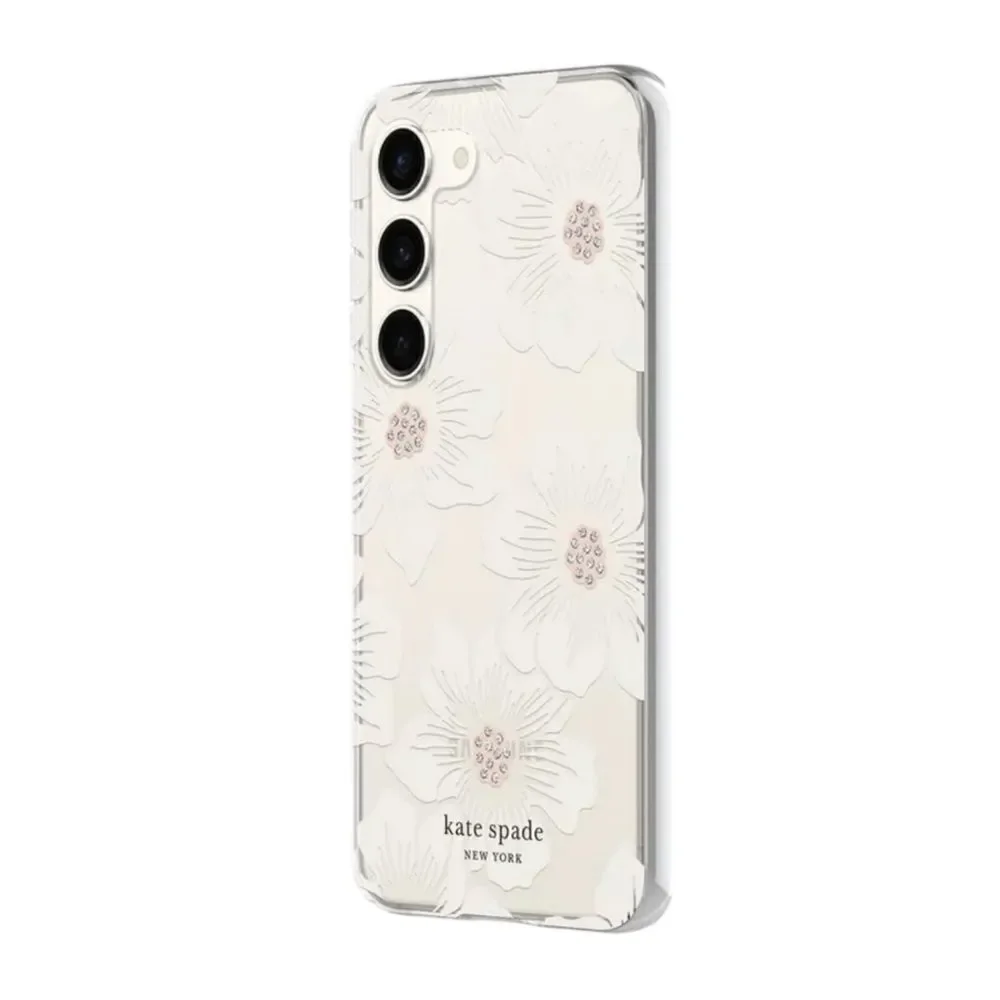 Kate Spade Protective Hardshell Case Hollyhock Floral For Samsung Galaxy S23 NWT